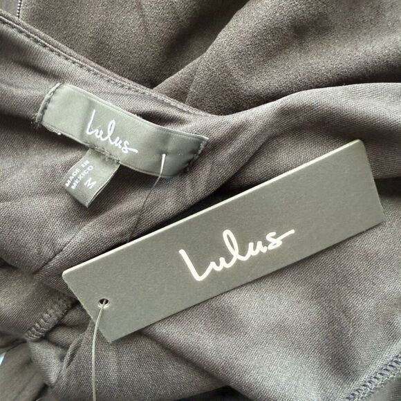 Lulus Inspiring Allure Black Square Neck Column Maxi Dress Size M NWT - Picture 11 of 13